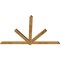 Ekena Millwork Kennewick Rough Sawn Timber Gable Bracket, Western Red Cedar, 84"W x 53"H x 2"D x 4"F, 15/12 Pitch GBW084X53X0204KEN00RWR - alternate 5